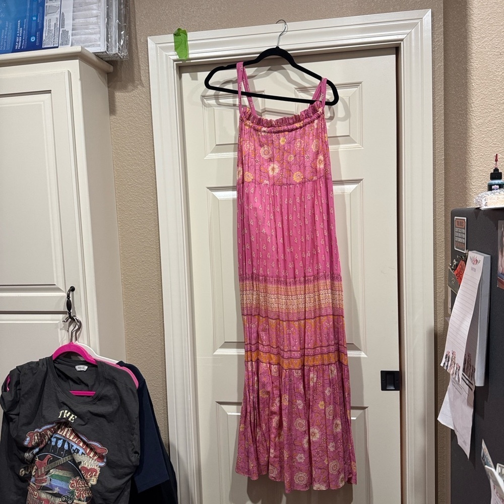 Spell Utopia Pink and Orange Maxi Dress - Picture 7 of 10